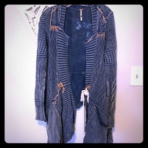 Free People drape neck cardigan